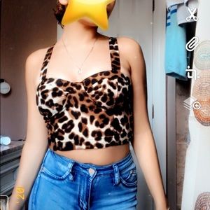 Sexy Cheetah Crop Top (Small)